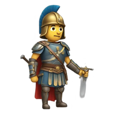 rome soldier with sword sticker