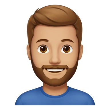 Ben Phillips, YouTuber (b.1992) with light brown hair and short beard sticker