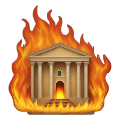 Burning of the Library of the House of Wisdom in Baghdad sticker
