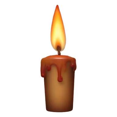 fall candle sticker