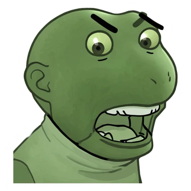 Guy choking himself  sticker