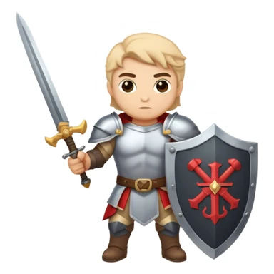 crossed swords  shield and cs on the shield  hero  sticker