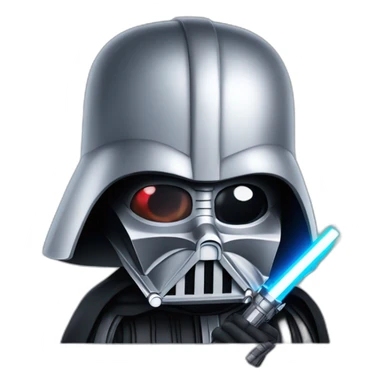 Darth Vader with a lightsaber sticker