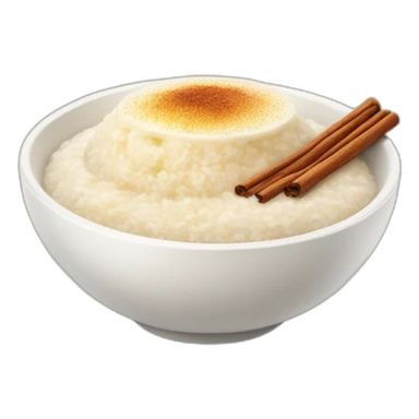 rice porridge with butter and cinnamon sugar sticker