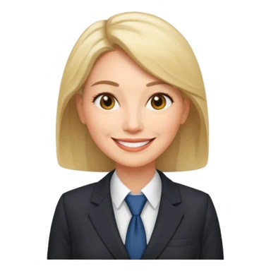 business woman middle aged sticker