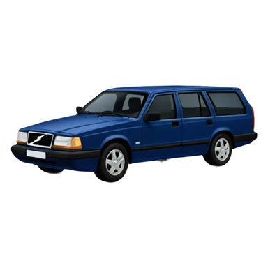 Dark blue Volvo 945  sticker