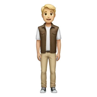 blonde dad tall full body sticker
