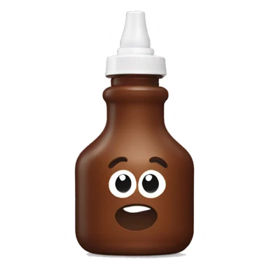 brown gel bottle sticker