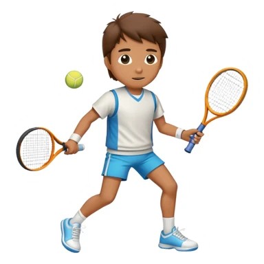Marty McFly plays tennis. sticker