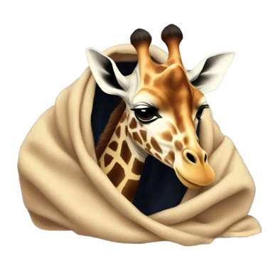 Giraffe aesthetic autumn under the blanket sticker