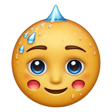 😮‍💨 add sweat to this emoji, remove the smoke sticker