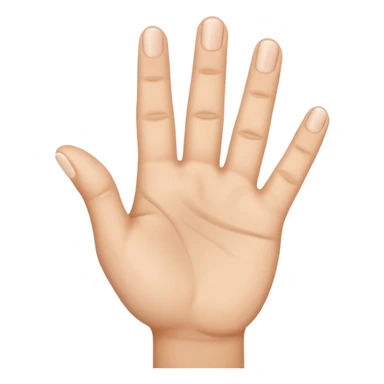 hand emoji with 3 fingers up sticker