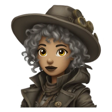 post apocalyptic victorian outfit sticker