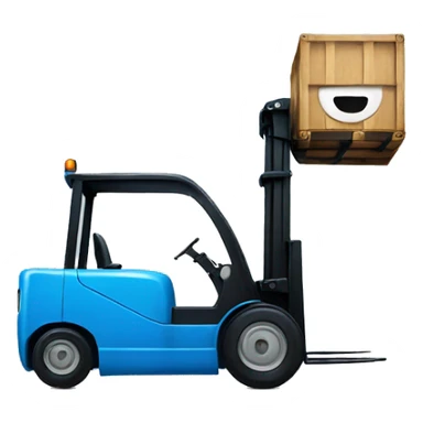 blue Forklift  sticker
