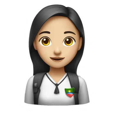 Thailand girl student sticker