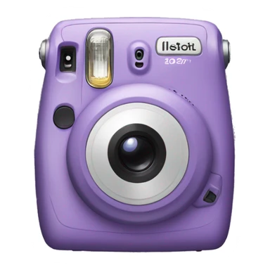 Purple instax sticker