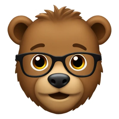 Cute grizzly bear teacher sticker