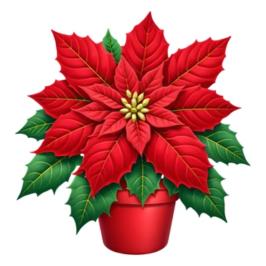 christmas   Poinsettia icon sticker