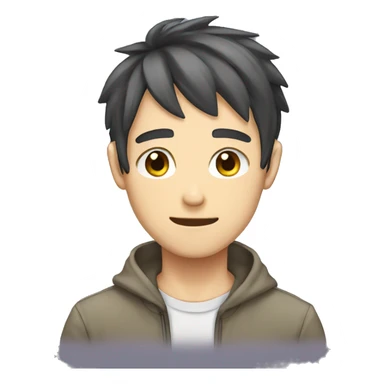 male emoji in anime style  sticker
