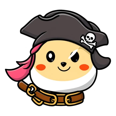 pirate hat sticker