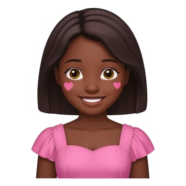 Black Christian girly girl sticker