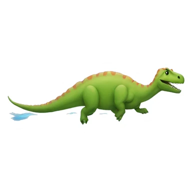 Dinosaur swimming  sticker