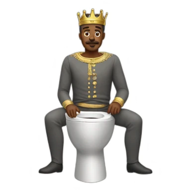 skibidi toilet king man sticker