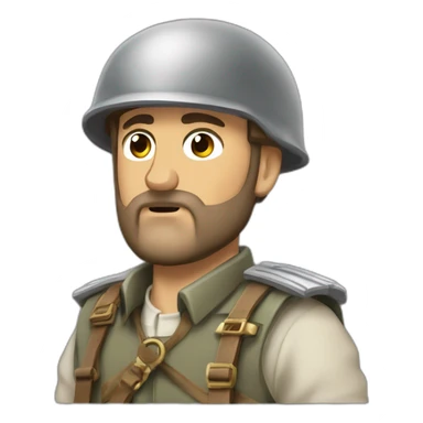 soldado romano mirando al frente sticker