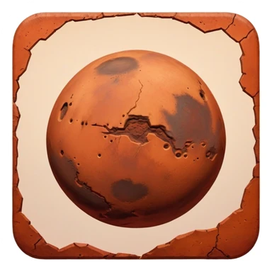 red planet Mars sticker