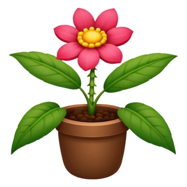 
Broto de planta de flor vermelha sticker