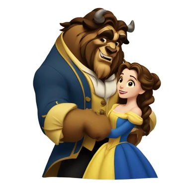 Beauty and the beast sticker
