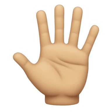 Mano con puño cerrado tumbada sticker