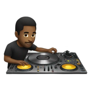 DJ Playing sticker
