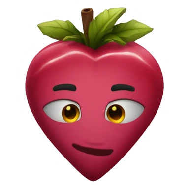 Corazón granate sticker