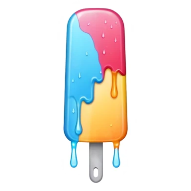 Popsicle: colorful sticker