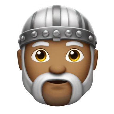 asian viking face sticker