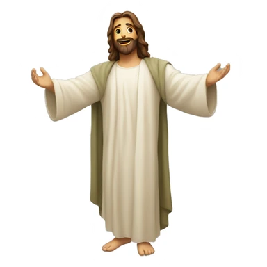 Jesus diciendo dios te bendiga  sticker