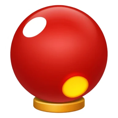 bolinha sólida vermelha para marcar início de frase sticker