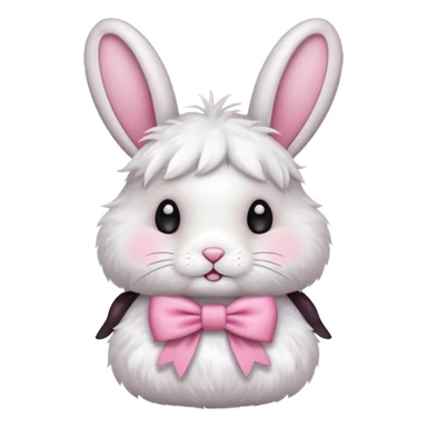 rabbit wear the bowknot sticker