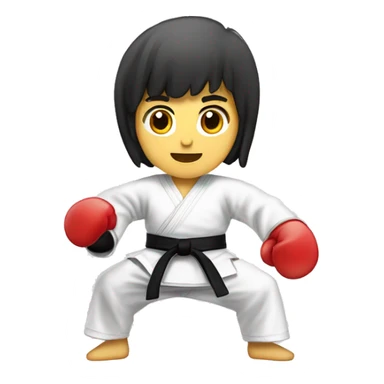 Crear un  emoj donde la imagen seaun dobook de taekwondo itf sticker