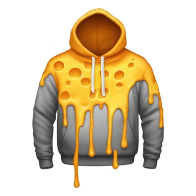 Melted cheese hoodie  sticker