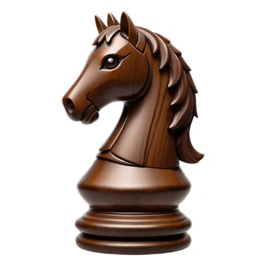 piece of chess knight in dark sticker
