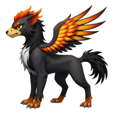 Houndoom-Tigress-Luxray-Silvally-Gryphon-fusion (full body) sticker
