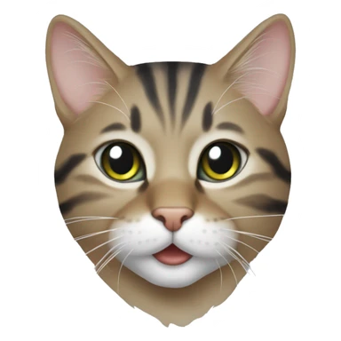 Cat siames whit bule ejes sticker