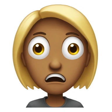 Flabbergasted and scared sticker