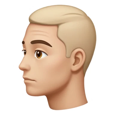 head turned and looking to the side with judgment  sticker