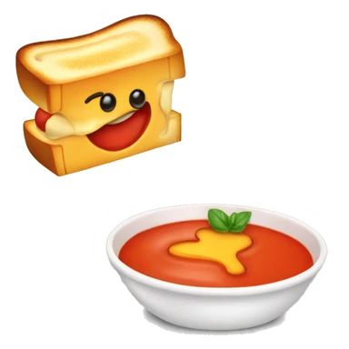 Tomato soup and grilled cheese sticker
