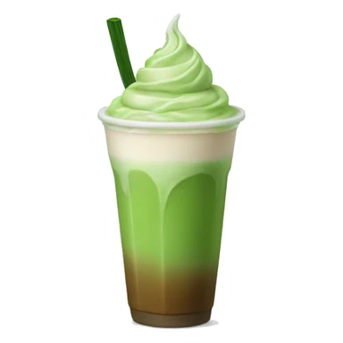 Ice matcha latte sticker