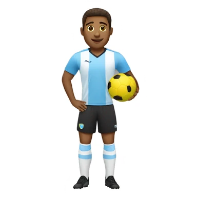 Hombre con pelota de fútbol sticker