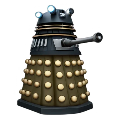dalek flying in galaxy sticker
